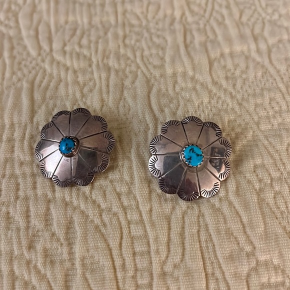 Turquoise earrings - Picture 1 of 2